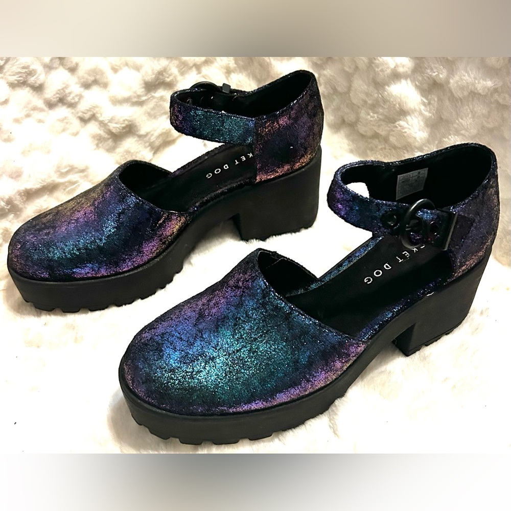 Rocket Dog Mary Jane buckle Multicolor Platform Shoes women’s size 7.5 - Picture 2 of 14